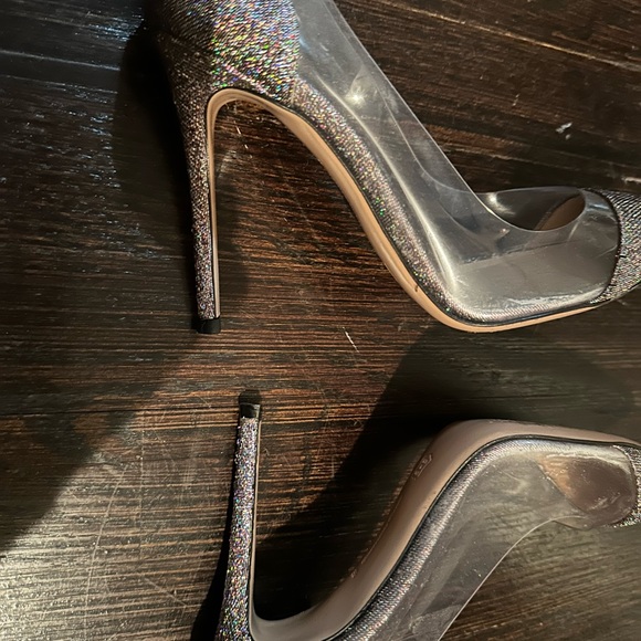 Gianvito Rossi plexi glitter pumps in very good condition! Worn 4 times maximum - Picture 9 of 10